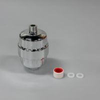 Filtre de douche en ligne portable 15 étapes avec purificateur d'eau à l'ozone, ABS amovible, sulfite de calcium, KDF, vitamine C, pour robinet, économiseur d'eau