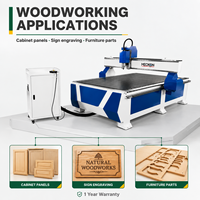 Machine de fraisage CNC pour le bois, 3 axes, commande DSP, 3,5 kW, table de travail 1300x2500 mm, PLC/boîte de vitesses, certifiée CE ISO9001, garantie 1 an