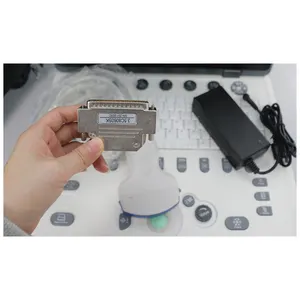 Equipo veterinario de ultrasonido portátil digital completo en blanco y negro, máquina de ultrasonido portátil