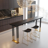 Ensemble table haute et chaises modernes et simples pour la maison – Combinaison bar étroit et long