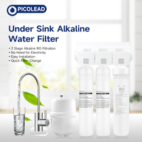 Terbaru Manual multi-tahap terbalik pemurni air Osmosis rumah tangga Alkaline TDS Filter Cartridge untuk RV untuk memurnikan air