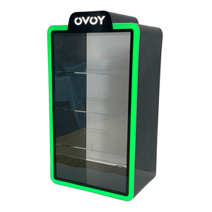 Nhà máy tùy chỉnh đầy màu sắc LED Acrylic hiển thị giá truy cập hàng đầu cửa hàng hiển thị trường hợp 3 tầng hiển thị Acrylic đứng - Product Image 2