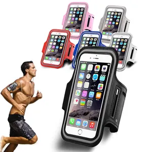 Harga Murah 5-7 inci Tempat telepon olahraga luar ruangan Armband Case untuk Samsung Gym lari tas telepon tas lengan kasus untuk iPhone 15
