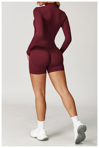 Completo <span class=keywords><strong>Sportivo</strong></span> all'Ingrosso: Leggings, Giacca da Palestra, Set 4 Pezzi, Leggings Senza Cuciture a Vita Alta, Reggiseni Sportivi, Taglie Forti - Product Image 2
