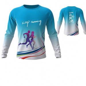 Camiseta Deportiva Personalizada de Manga Larga con Cuello Redondo, Ajuste Atlético, Impresión Serigráfica, 100% Poliéster Ecológico y Transpirable - Product Image 4