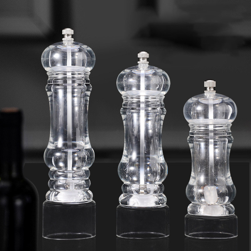 Высококачественные кухонные принадлежности Choice Fun инструменты мельница для черного перца прозрачная акриловая мельница для соли и перца мельница