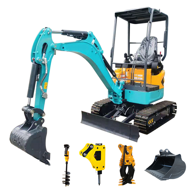 Mini Excavator Engin Diesel Crawler Ce Minibagger Digger Small Mini Excavator 1.2 Ton