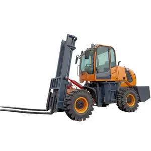 Off-road Forklift Four-wheel Drive 3 Tons Internal Combustion Four-wheel Lift Hydraulic Multi-functional Diesel Lift Truck