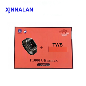 Montre de sport classique avec écouteurs TWS, 7 bracelets, ensemble professionnel, vente en gros, montre connectée T1000 Ultramax - Product Image 1