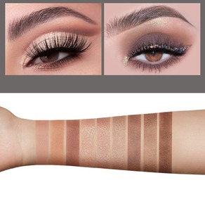 Cosméticos Coreanos Personalizados, Set de Maquillaje Nude con 9 Colores Mate y Brillantes, <span class=keywords><strong>Paleta</strong></span> de Sombras de Ojos Metálicas, Resistentes al Agua y de Larga Duración - Product Image 5