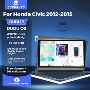 Duduauto dudu7 a7870 yl888 xe đài phát thanh đa phương tiện âm thanh Máy nghe nhạc GPS xe-chơi kép GPS DTS cho Honda Civic 9 FB FK ineau 2011-2015 - Product Image 4