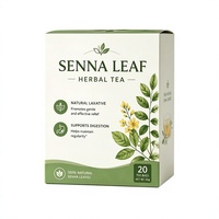 Sachets de tisane aux feuilles de séné, tisane naturelle, 20 sachets de thé, 40 g, emballage de thé diététique