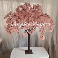 EG-VH012-1 élégant Sakura intérieur rose blanc pleurant artificiel fleur de cerisier arbre pièce maîtresse 3ft 10ft fibre de verre décor de mariage