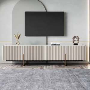 Meuble <span class=keywords><strong>TV</strong></span> design moderne nordique avec base en émail cuit, design moderne, meuble <span class=keywords><strong>TV</strong></span> LED, combinaisons de couleurs, salon - Product Image 6