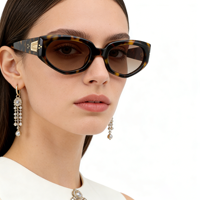 Lunettes de soleil en acétate faites à la main, lunettes de soleil vintage pour femmes, lunettes de soleil œil de chat de luxe, monture petite polie à la main, lunettes polarisées rétro