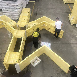 Interlock blok Formwork dengan alat peraga yang dapat disesuaikan untuk pekerjaan <span class=keywords><strong>Foundation</strong></span> Formwork beton untuk konstruksi - Product Image 4