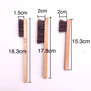 Promotionele diverse duurzame draagbare schoen naad houten paardenhaar stripborstel - Product Image 1