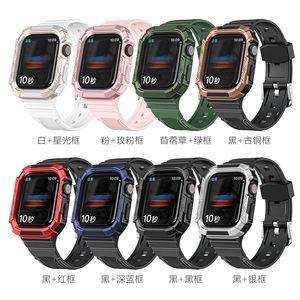 45mm Golden Concept Rugged Bumper Cover e cinturino in silicone Combo custodia protettiva per PC con cinturino I <span class=keywords><strong>Watch</strong></span> per <span class=keywords><strong>Apple</strong></span> Serie 8 - Product Image 4