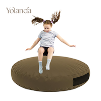 Bloc de mousse souple OEM personnalisé, coussin sensoriel rond lavable pour enfants autistes, activités intérieures