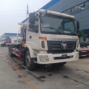 Camión de Remolque de Plataforma Plana FOTON Aumark 8T Nuevo/Usado con Grúa Montada - Product Image 1