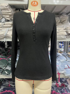 <span class=keywords><strong>Pull</strong></span> en maille uni amincissant et polyvalent à manches longues, col en V sexy pour <span class=keywords><strong>femme</strong></span>, automne et hiver - Product Image 2