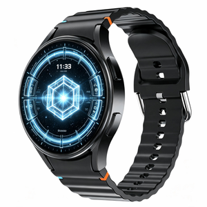 Montre connectée avec écran AMOLED 41-43 mm, boîtier en alliage d'aluminium, bracelet en silicone, écran tactile, GPS, NFC, suivi de santé, unisexe - Product Image 3