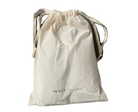 Sac à linge en toile grande capacité avec cordon de serrage en coton pour la maison, les voyages, le rangement en dortoir et l'organisation de la vente au détail