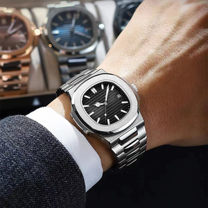 Orologio da <span class=keywords><strong>Uomo</strong></span> di Lusso Stile Antico al Quarzo in Offerta Speciale, Cassa in Lega, Quadrante in Vetro Impermeabile e Luminescente con Datario, <span class=keywords><strong>Cinturino</strong></span> in <span class=keywords><strong>Pelle</strong></span> da 16mm per Affari - Product Image 6