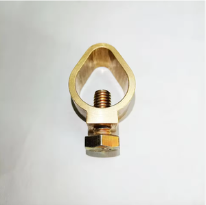 Abrazadera de varilla de tierra de aleación de cobre tipo bellota con conector de varilla de puesta a tierra con perno para puesta a tierra eléctrica y protección contra rayos - Product Image 1