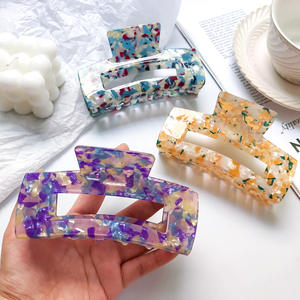 Yeni varış 13cm boy plastik saç pençe klipsleri çevre dostu büyük saç pençe klipsleri kalın saç için - Product Image 3