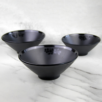 SEBEST Personnalisé Restaurant Incassable Noir Mat Japonais Ramen Bol En Gros Mélamine Ware En Plastique Japonais Ramen Bol
