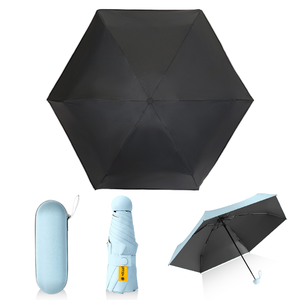 Logo personnalisable Mini parapluie extérieur 190t Business Floral Luxury Design Sun Rain Protection Light for Rain - Product Image 1