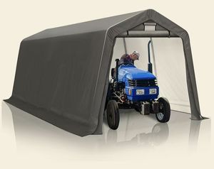 Auvent et abri de voiture personnalisés en PE écologique, épaisseur 1-3/8 pouces, avec structure en acier traité thermiquement pour garages - Product Image 6