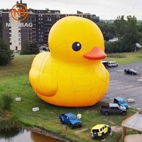 Canard gonflable géant Décoration publicitaire de dessin animé extérieur Grands canards gonflables en caoutchouc jaune à vendre