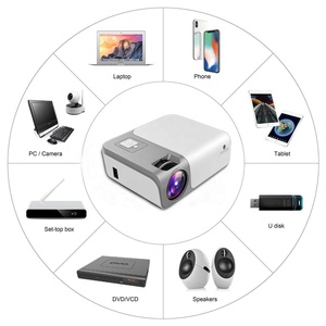 Proyector Portátil C50 con <span class=keywords><strong>Precio</strong></span> de Fábrica, Nativo 1080P, 4K, 3D, LCD, LED, Inalámbrico, WiFi, BT, para Cine en Casa - Product Image 2
