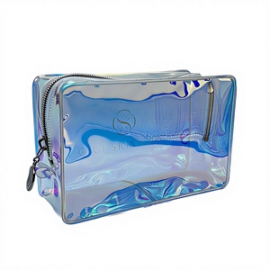Sac de rangement cosmétique personnalisé, étanche, à fermeture ouverte, tendance, grande capacité, en PVC, multifonctionnel, pour <span class=keywords><strong>voyage</strong></span> transfrontalier - Product Image 1
