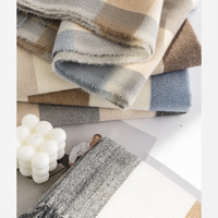 Écharpe Classique à Carreaux en Cachemire pour Femme, Grande Couverture Douce et Chaude pour l'Hiver, Vente en Gros