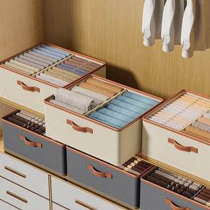 Faltbare Abnehmbare Schrank- und Garderobenaufbewahrungsbox für Kleidung, T-Shirts, Hosen, Spielzeug-Organisation im Wohnzimmer & Badezimmer - Product Image 3