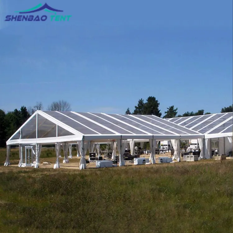 Hight Kwaliteit 500 1000 Mensen Grote Evenementen Westerse Glas Marquee Wedding Party Tent