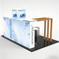 Ensemble de stands d'exposition modulaires en forme d'arche, design 3D, panneau d'exposition standard 3x3 10x10, stand d'exposition pour salon professionnel