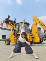 Pengiriman Gratis Penjualan Panas Backhoe Loader 2 Ton dengan Lengan Ekstender Pabrik Langsung China Murah Bersertifikat CE EPA untuk Pertanian