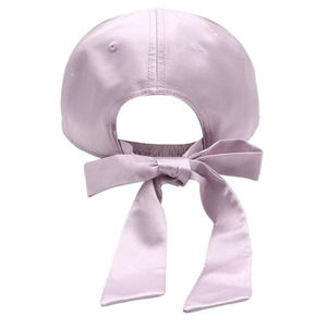 Casquette de baseball colorée en satin pour femmes avec nœud papillon à l'arrière Surface brillante Casquette de baseball en satin avec nœud en ruban pour femmes vente en gros - Product Image 6