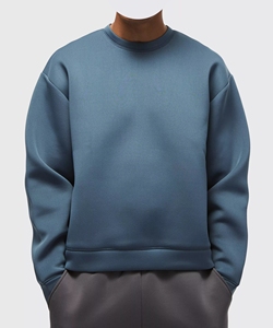 เสื้อแขนยาวผ้านีโอพรีนสำหรับทุกเพศเสื้อโอเวอร์ไซส์ทรงหลวมเรียบออกแบบได้ตามต้องการ - Product Image 4