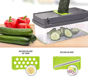 Vegetable Slicer Meat and Vegetable Chopper Grinder 12 in 1 Full Star Food Processor Multifunction Vegetable Chopper - Product Image 5
