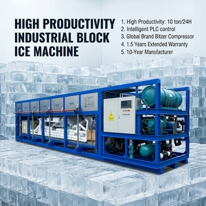 Machine automatique <span class=keywords><strong>de</strong></span> fabrication <span class=keywords><strong>de</strong></span> blocs <span class=keywords><strong>de</strong></span> glace <span class=keywords><strong>de</strong></span> 10 à 15 tonnes, refroidissement direct, dégivrage à gaz chaud, blocs <span class=keywords><strong>de</strong></span> 20 à 50 kg, pour l'Afrique et l'Asie - Product Image 1