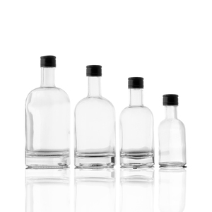 Botella de vidrio de Alcohol de licor transparente 100mL 200ml 350ml 500ml Vino Whisky Vino Vodka <span class=keywords><strong>Gin</strong></span> Ron Bebidas Botella de vidrio con tapón de rosca - Product Image 6