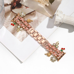 <span class=keywords><strong>Bracelet</strong></span> de montre de luxe à maillons pour <span class=keywords><strong>Apple</strong></span> <span class=keywords><strong>Watch</strong></span> 41 45 49mm compatible avec les séries 11 10 9 8 7 6 SE, <span class=keywords><strong>bracelet</strong></span> pour femme - Product Image 2