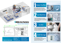 Industriële buisijsmachine met 5T waterkoeling |   CE ISO-gecertificeerde automatische ijsmachine voor de productie van eetbaar ijs
