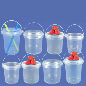 <span class=keywords><strong>Cubo</strong></span> de vaso de bebida de fruta transparente PP 150ml 350ml 500ml 750ml 1000ml. 5oz 12oz 16oz 24oz 32oz vaso de plástico con asa - Product Image 3