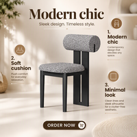 Chaises de restaurant MULIGNA, coussin lavable, revêtement en lin, chaise de salle à manger avec sièges en bois, adaptée aux cafés, hôtels, salles à manger